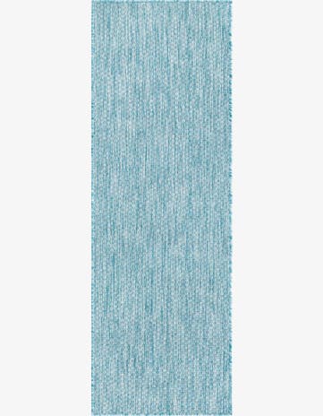 2' x 6' Easy-Clean Solid Indoor / Outdoor Runner Rug