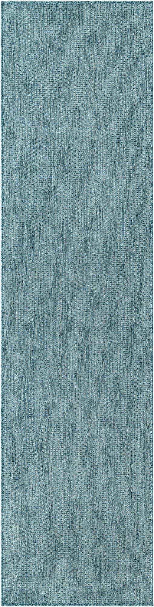 2' 7 x 10'  Washable Solid Indoor / Outdoor Runner Rug