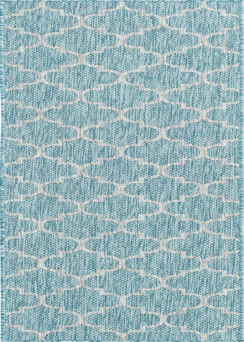 2' x 8' Easy-Clean Trellis Indoor / Outdoor Runner Rug
