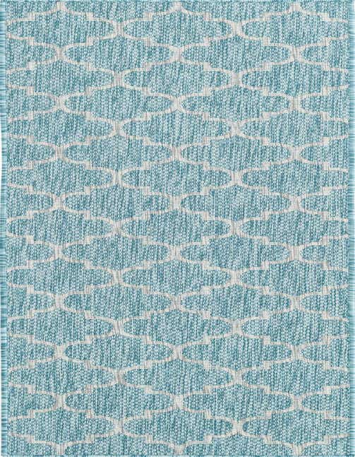 2' x 8' Easy-Clean Trellis Indoor / Outdoor Runner Rug