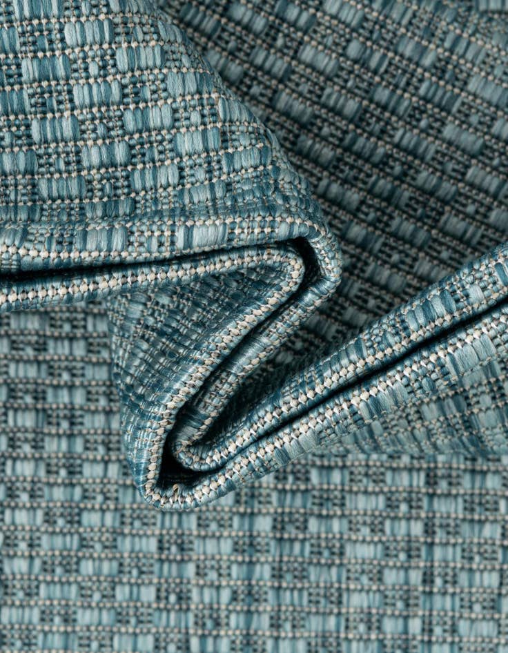 Detail image of 13' x 13' Easy-Clean Border Indoor / Outdoor Square Rug