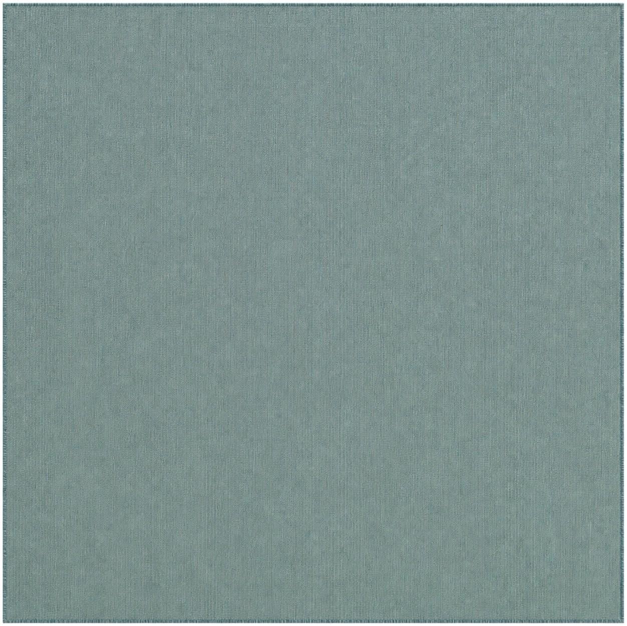 7' 10 x 7' 10 Easy-Clean Solid Indoor / Outdoor Square Rug