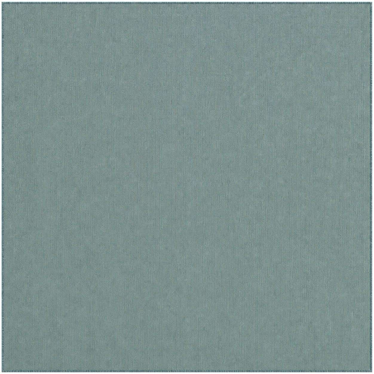 7' 10 x 7' 10 Easy-Clean Solid Indoor / Outdoor Square Rug