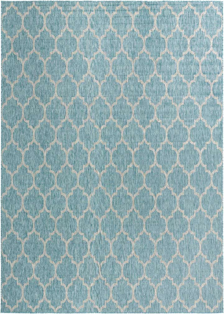 13' x 13' Easy-Clean Trellis Indoor / Outdoor Square Rug