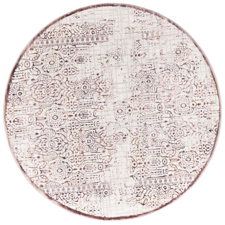 5' 3 x 5' 3 Ardmore · Patchwork rug, mauve