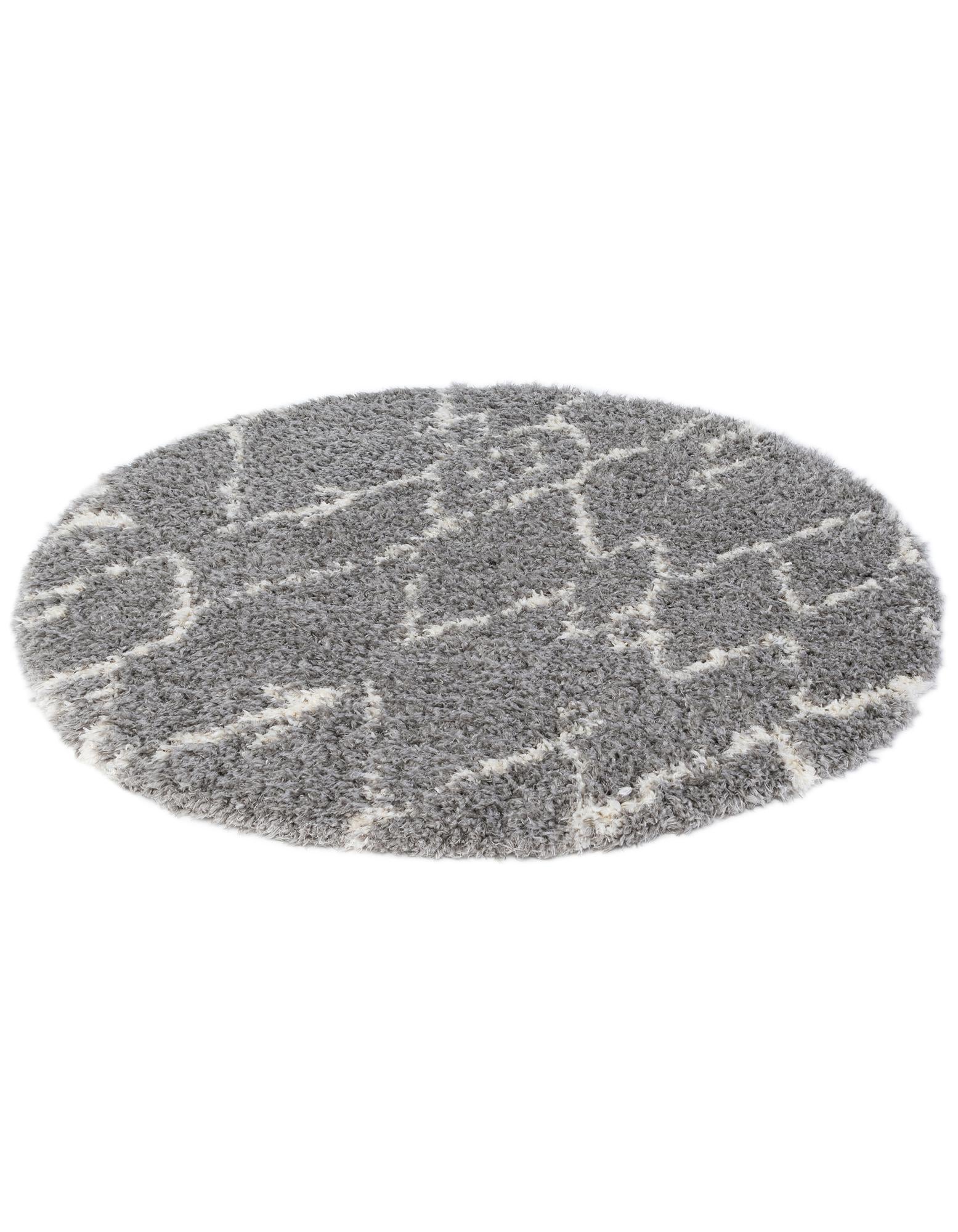5' x 5' Infinity Shag Round Rug