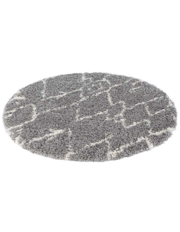 5' x 5' Infinity Shag Round Rug