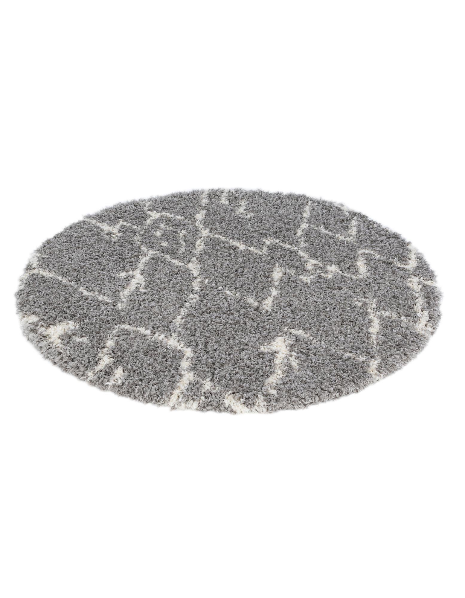 5' x 5' Infinity Shag Round Rug