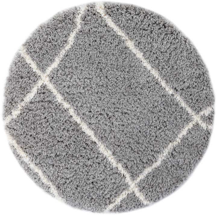 5' x 5' Infinity Shag Round Rug
