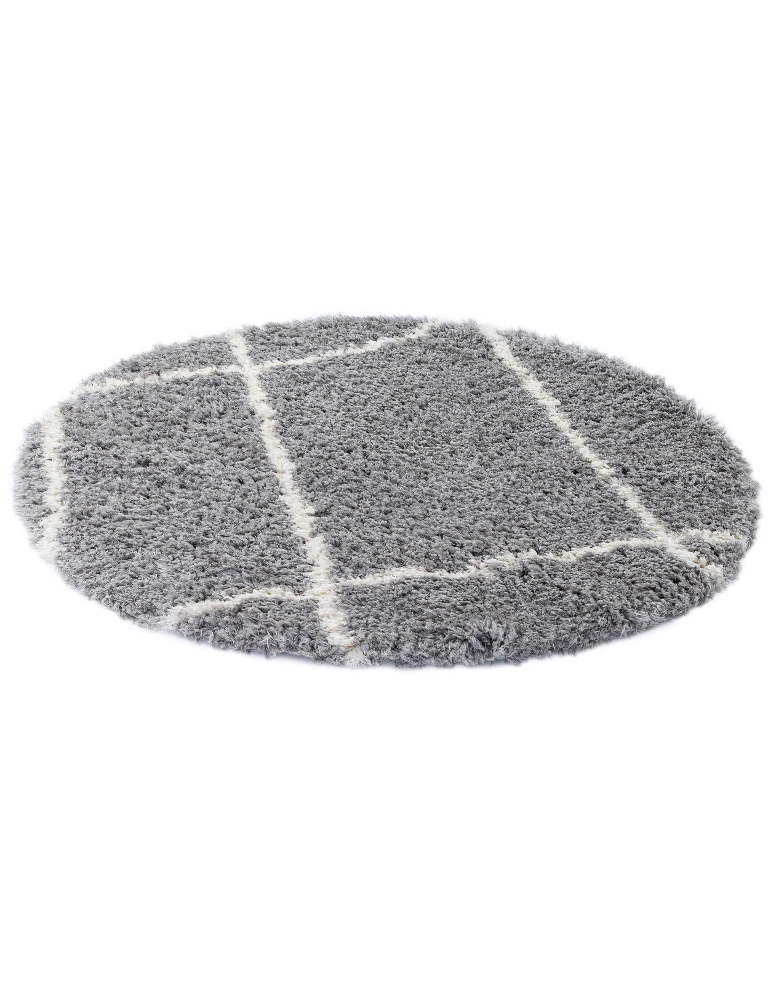 5' x 5' Infinity Shag Round Rug