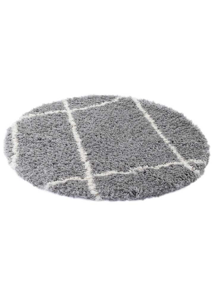 5' x 5' Infinity Shag Round Rug