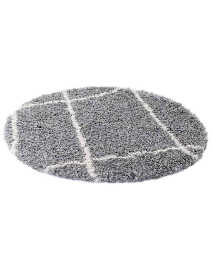 5' x 5' Infinity Shag Round Rug