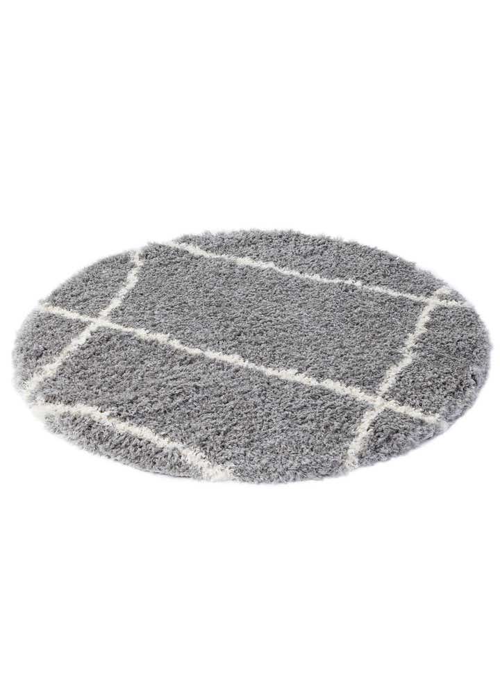 5' x 5' Infinity Shag Round Rug