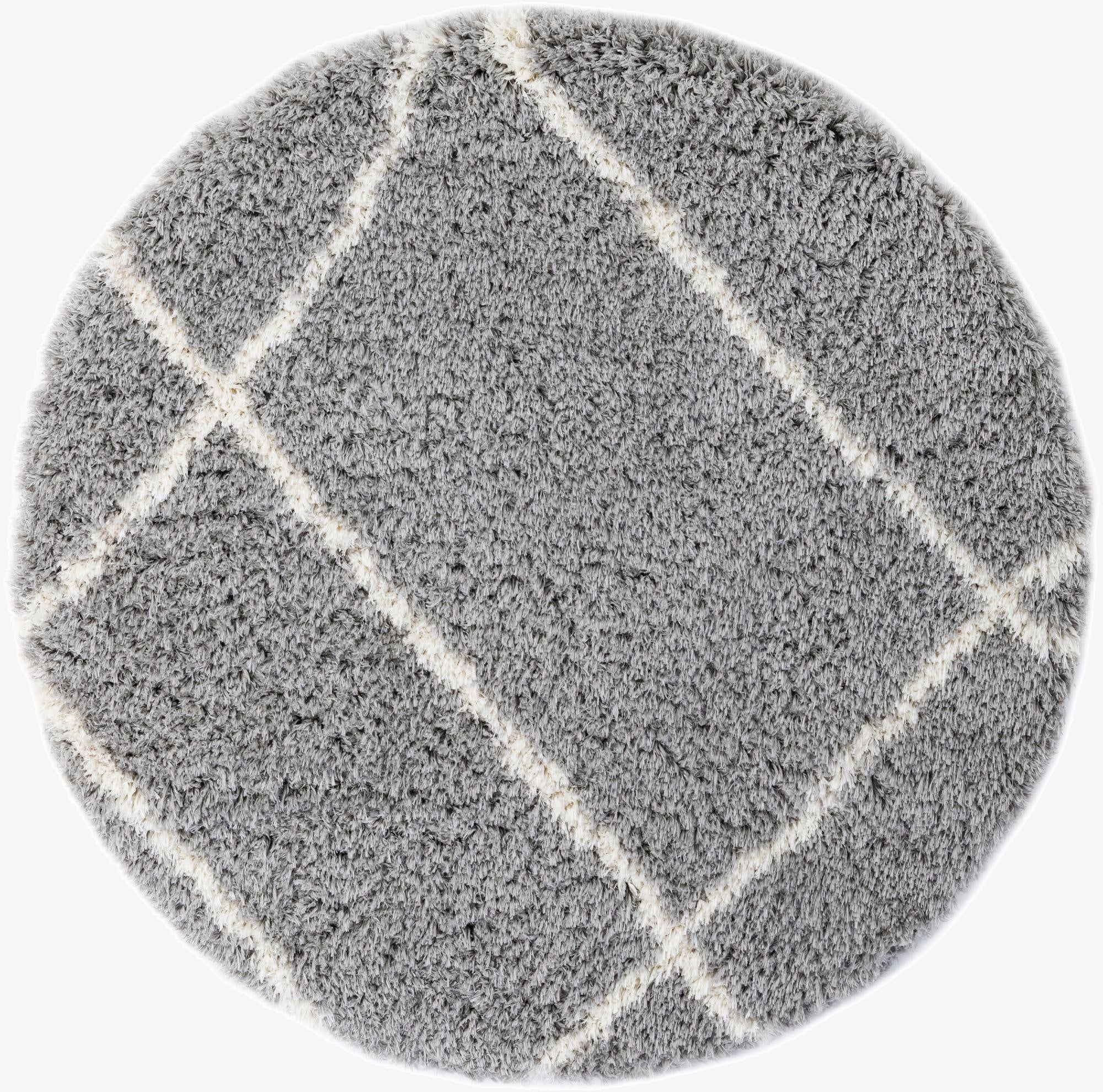 5' x 5' Infinity Shag Round Rug