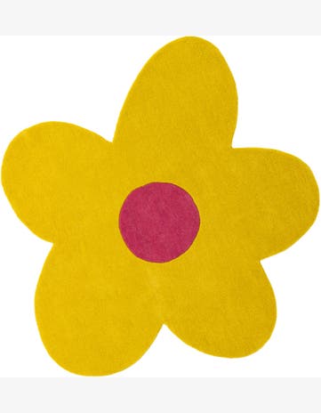 Ashgrove · Floral / botanical Wool Rug, yellow