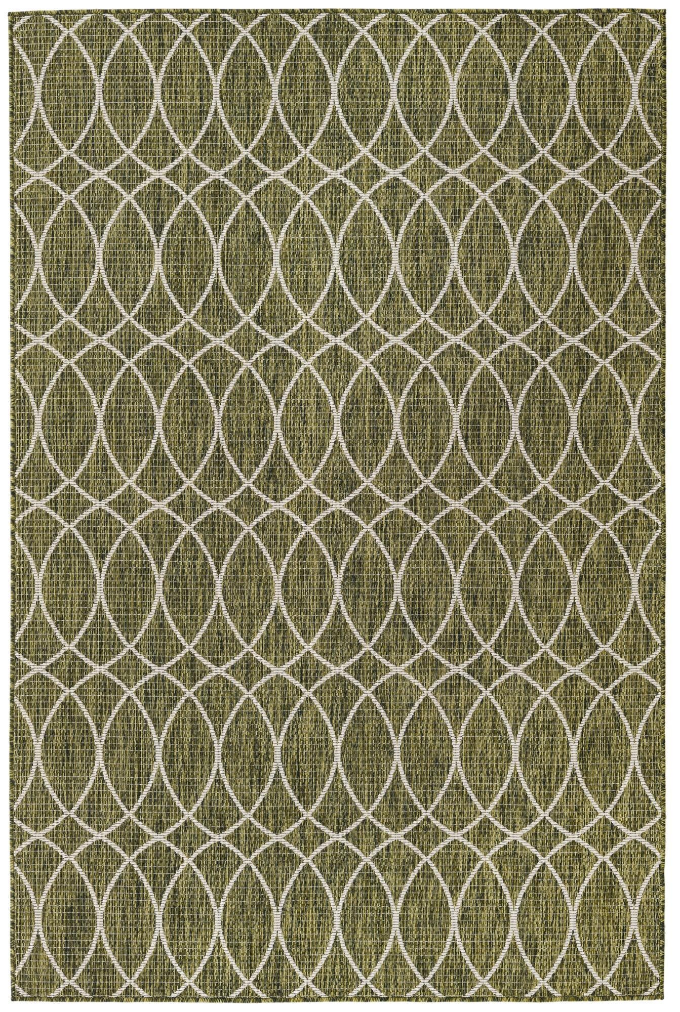 Atkins · Geometric Outdoor Rug, green