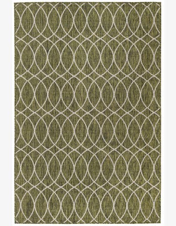 Atkins · Geometric Outdoor Rug, green