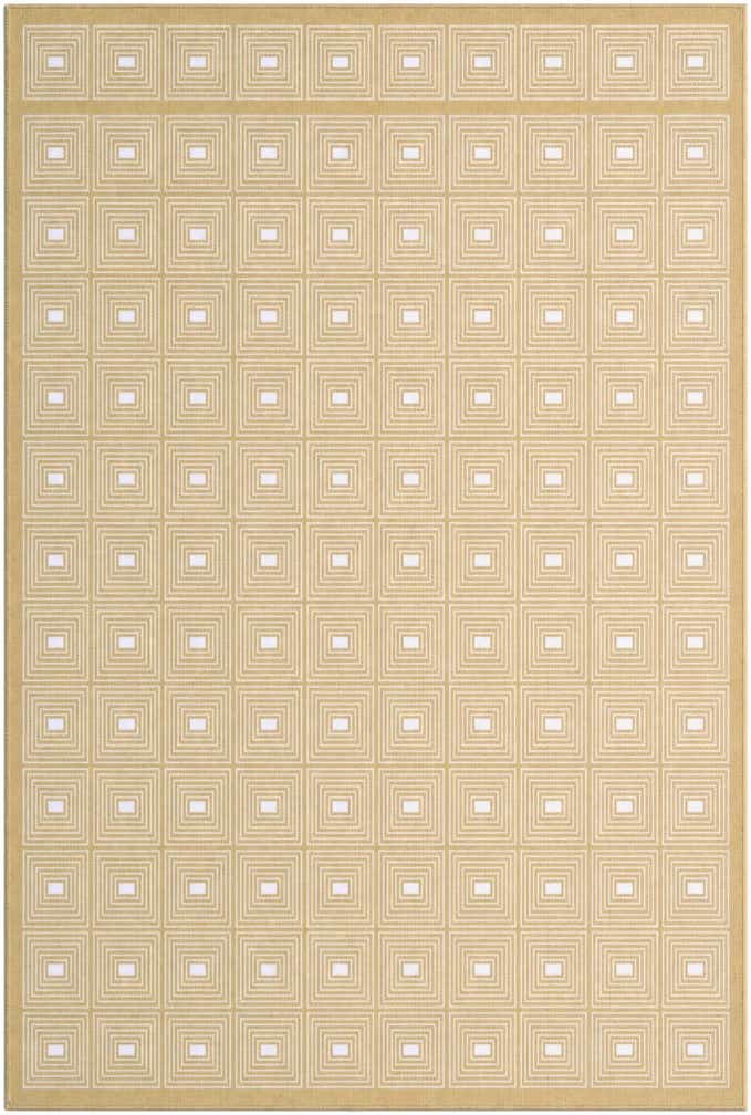 6' x 9' Atwood · Geometric rug, yellow
