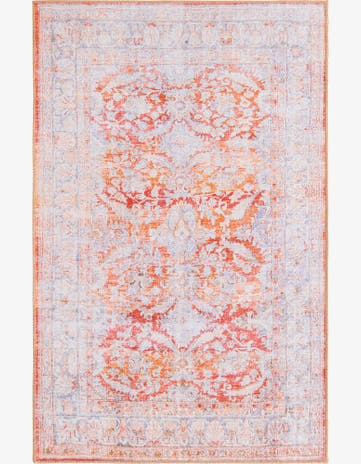Augusta · Border Washable Rug, rustred