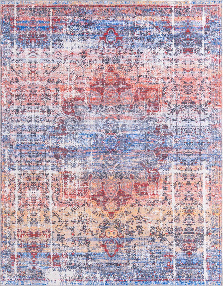 Detail image of 10' 6 x 10' 6 Washable Renaissance Square Rug