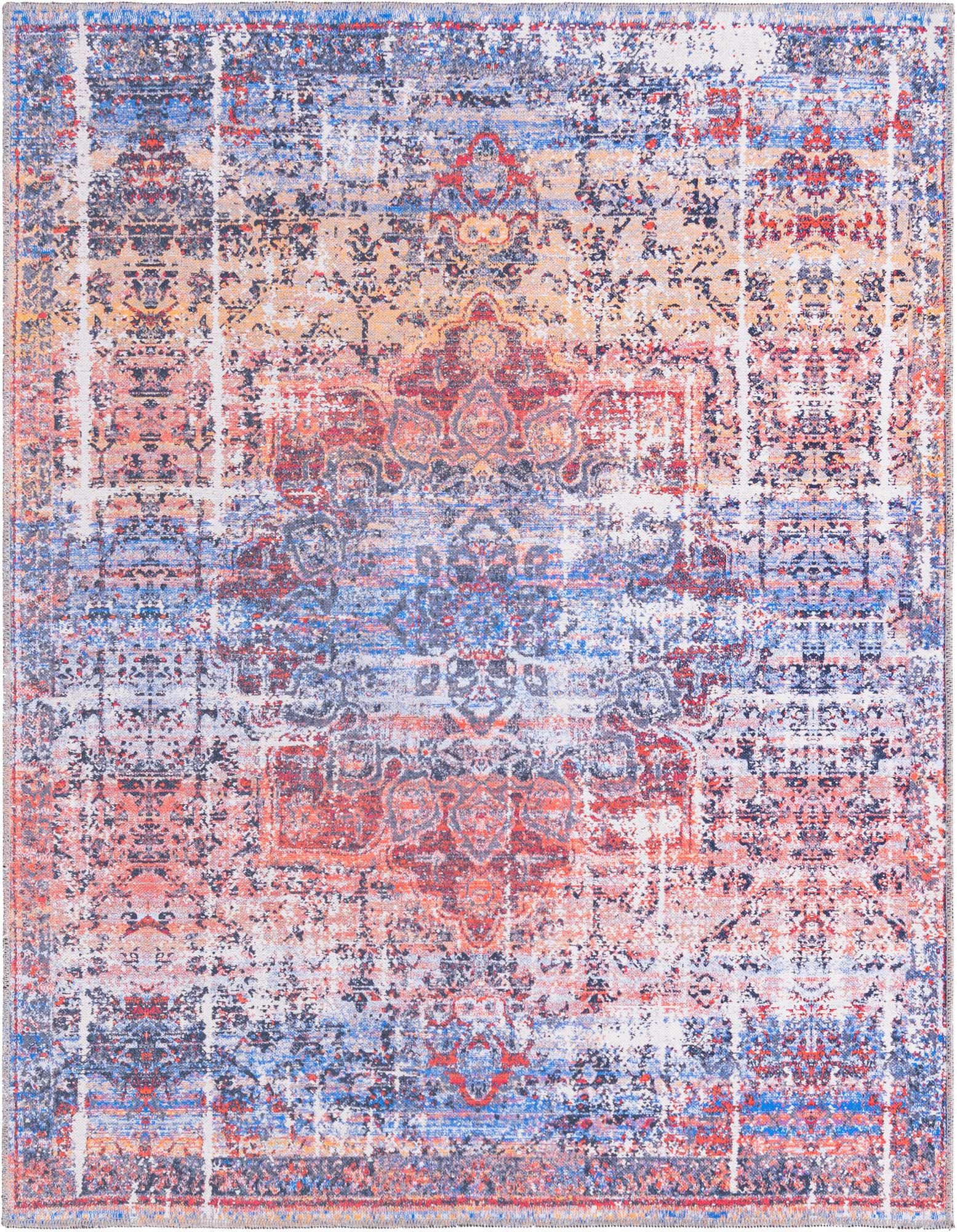 Primary image 5' 3 x 5' 3  Washable Renaissance Square Rug