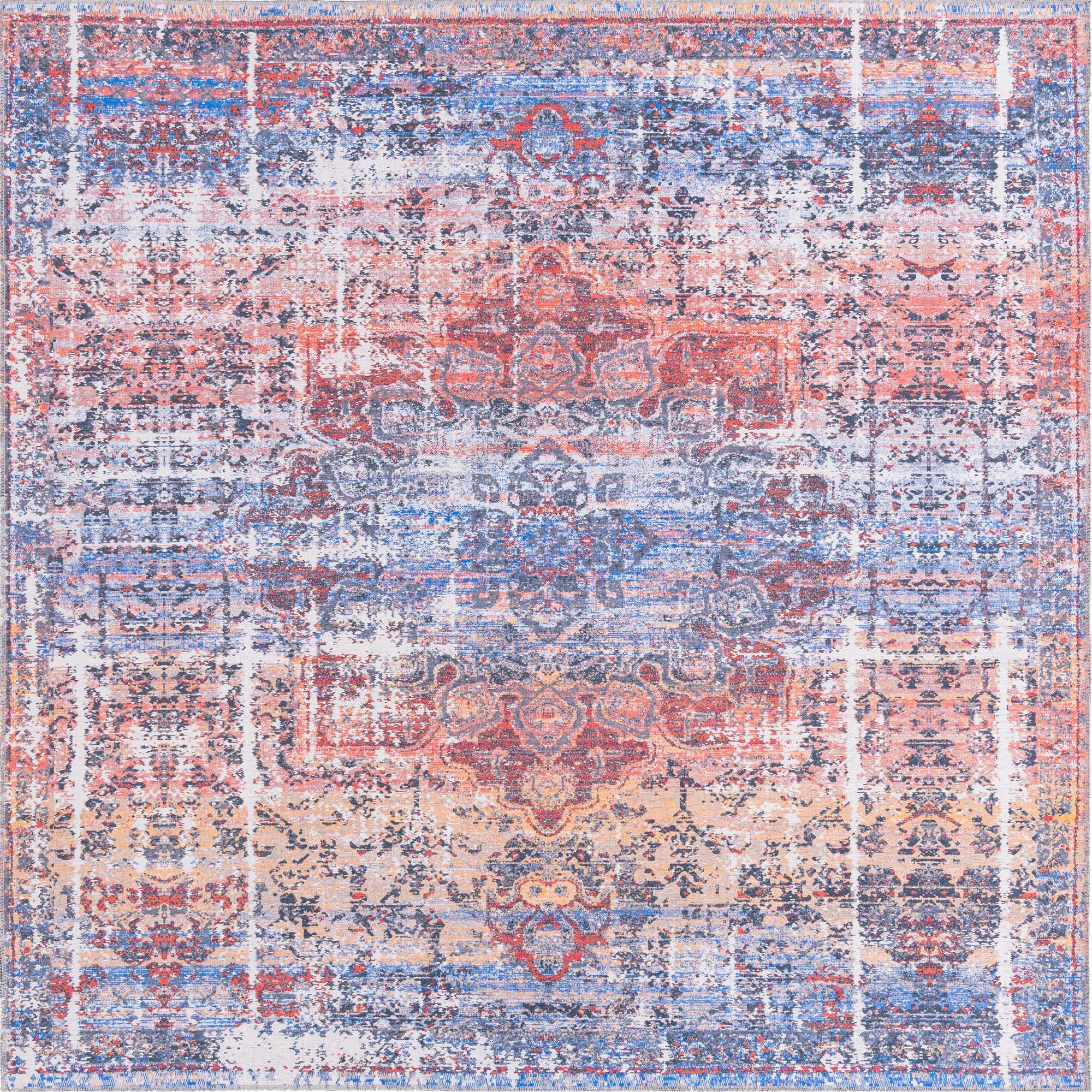 Primary image 7' 10 x 7' 10  Washable Renaissance Square Rug