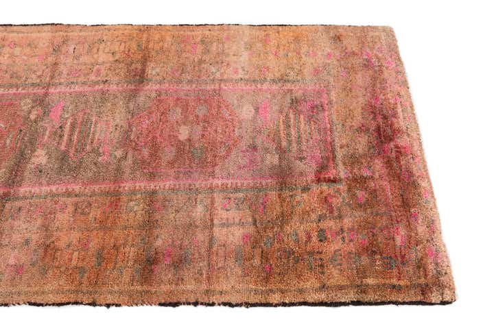 3' 5 x 7' 10 Hand Knotted Ultra Vintage Persian Wool Runner Rug
