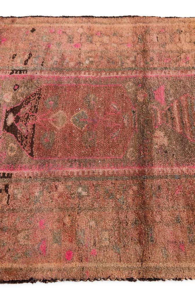 3' 5 x 7' 10 Hand Knotted Ultra Vintage Persian Wool Runner Rug