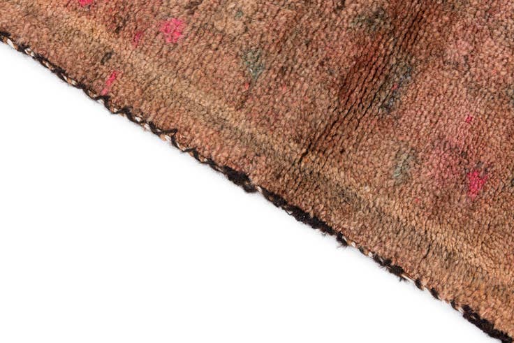 Detail image of 3' 5 x 7' 10 Hand Knotted Ultra Vintage Persian Wool Runner Rug