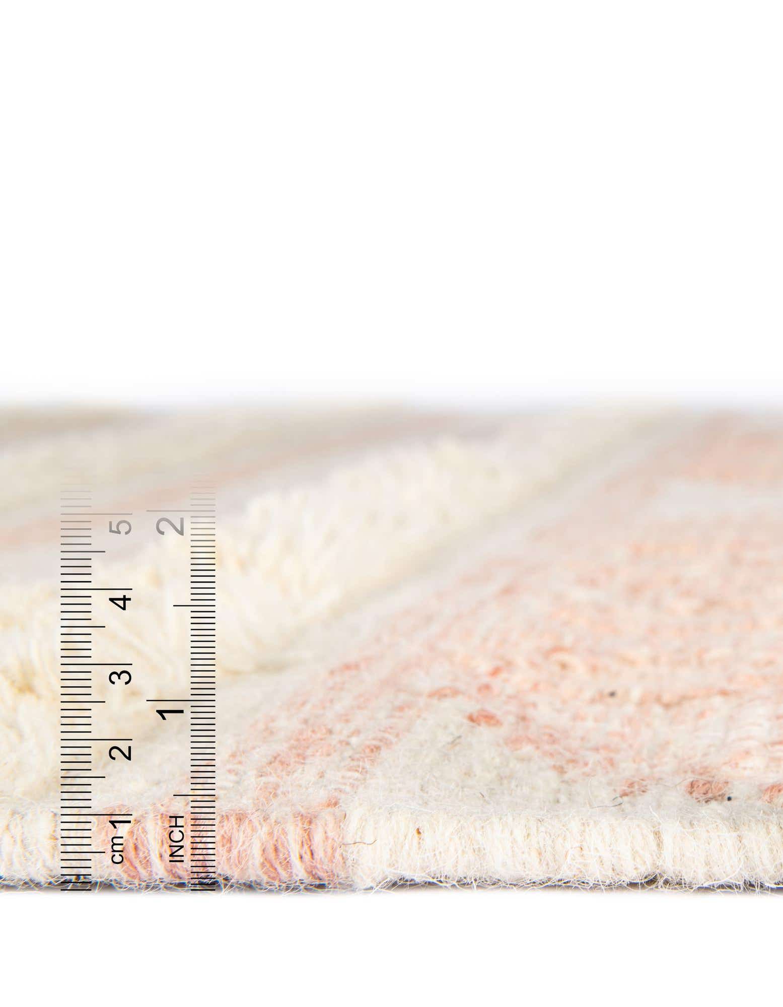 Custom Baby Pink Hand Woven Arizona Wool Rug