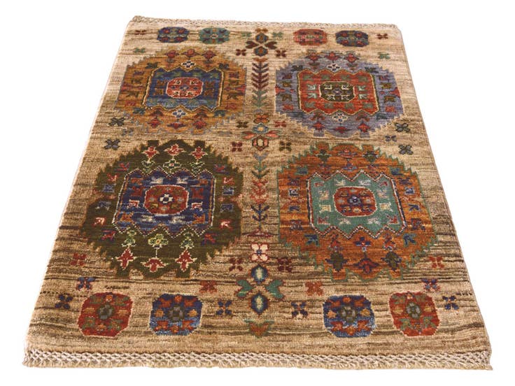 Detail image of 2' 1 x 3' 3 Hand Knotted Ariana Ziegler Rug