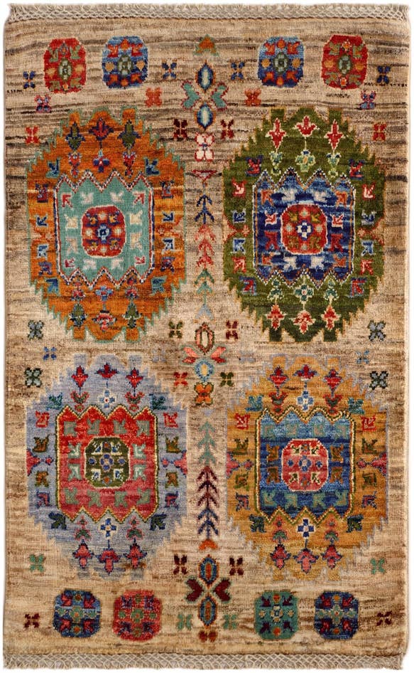 Detail image of 2' 1 x 3' 3 Hand Knotted Ariana Ziegler Rug