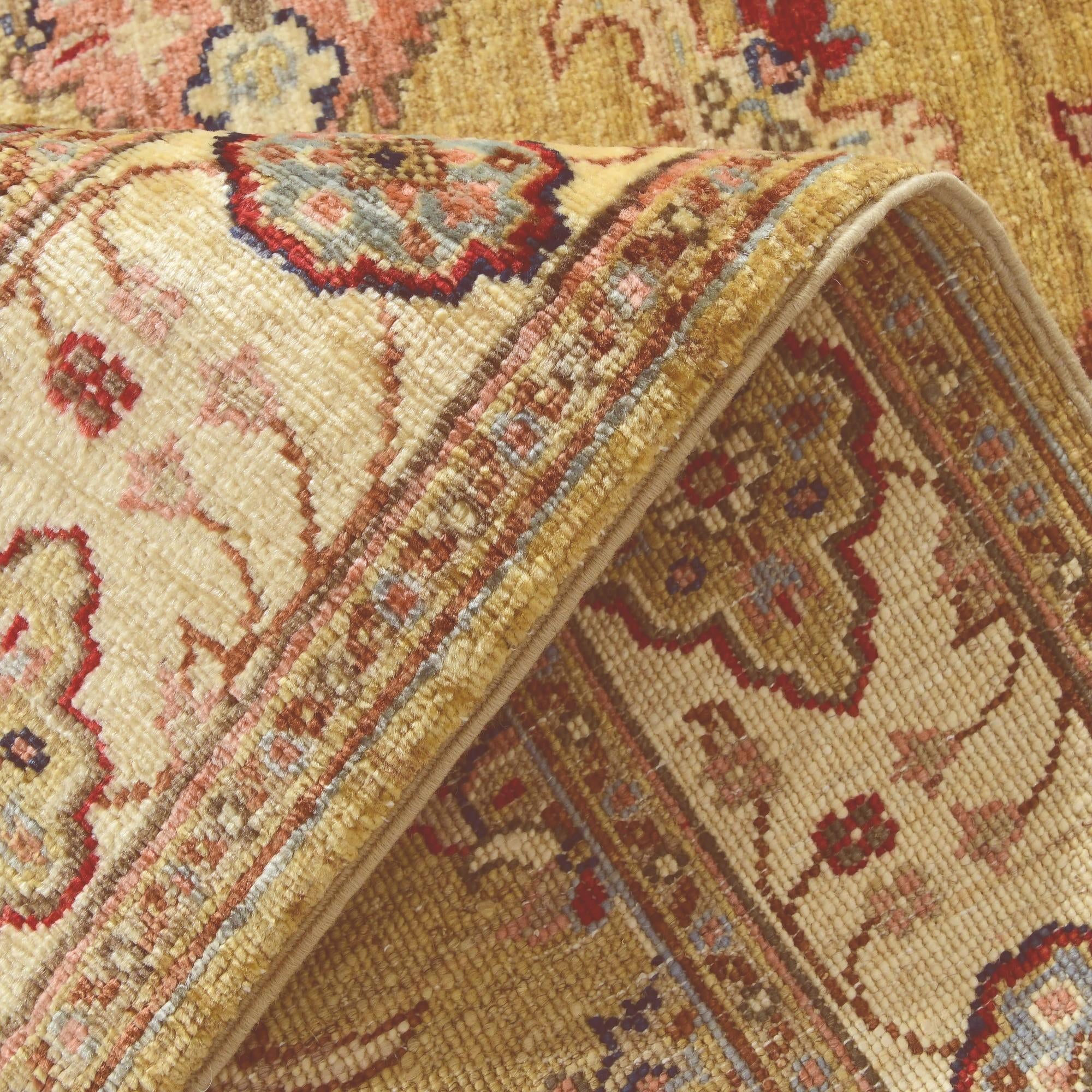 2' 11 x 9' 8 Hand Knotted Ariana Ziegler Runner Rug