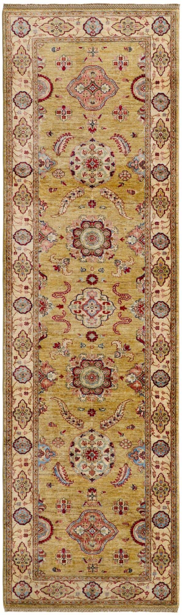 2' 11 x 9' 8 Hand Knotted Ariana Ziegler Runner Rug