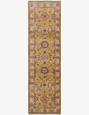 2' 11 x 9' 8 Hand Knotted Ariana Ziegler Runner Rug