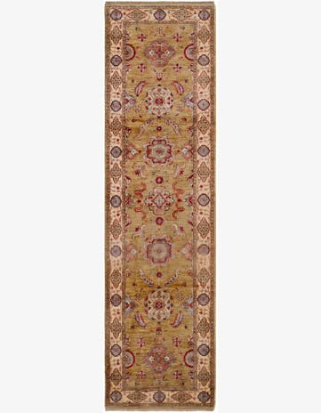 2' 11 x 10' 6 Hand Knotted Ariana Ziegler Runner Rug