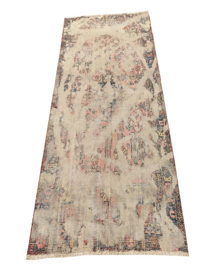 Detail image of 4' x 6' 3  Hand Knotted Ultra Vintage Persian Wool Rug