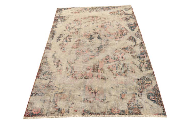 Detail image of 4' x 6' 3 Hand Knotted Ultra Vintage Persian Wool Rug