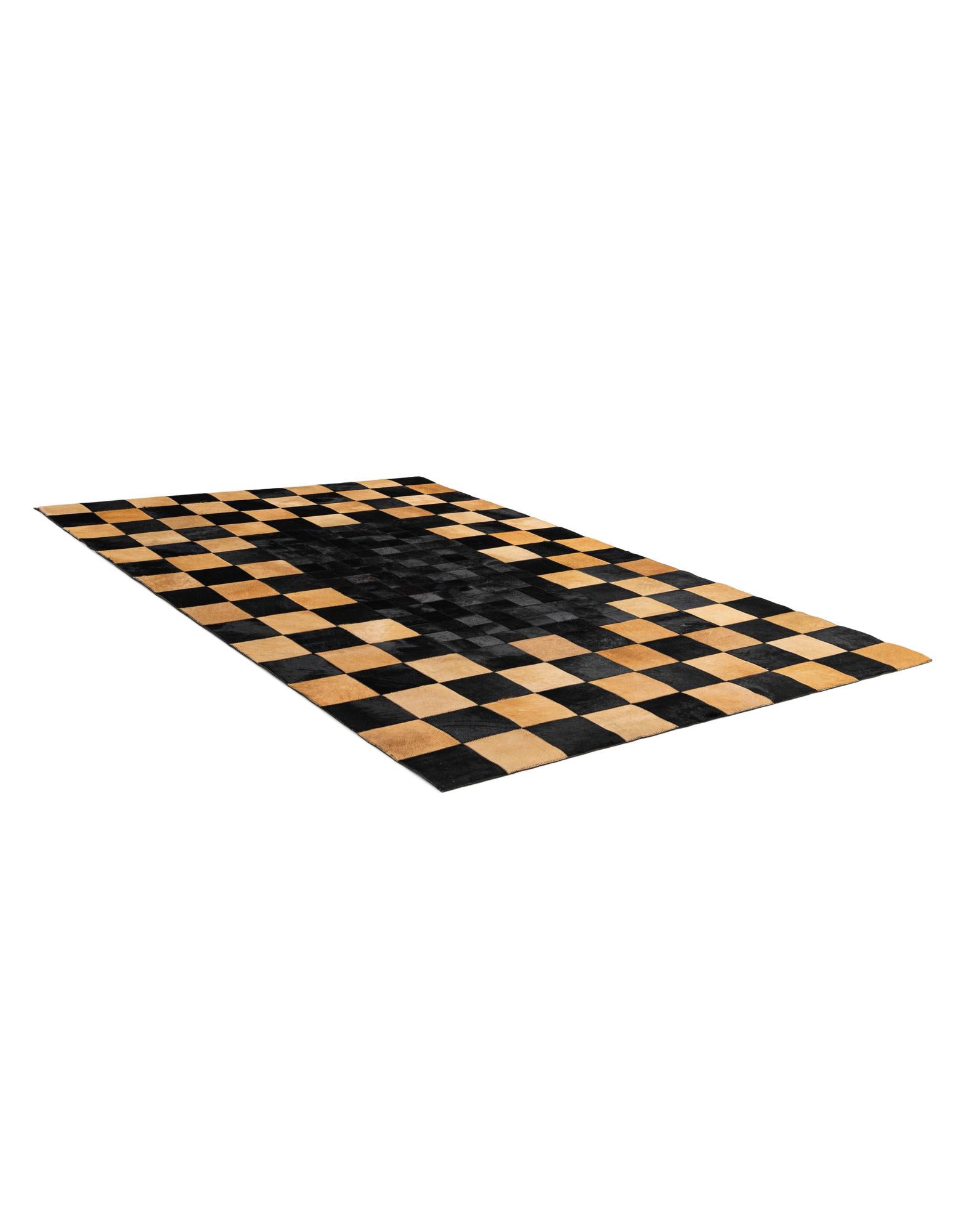 5' 1 x 8' Cowhide - Patchwork Rug
