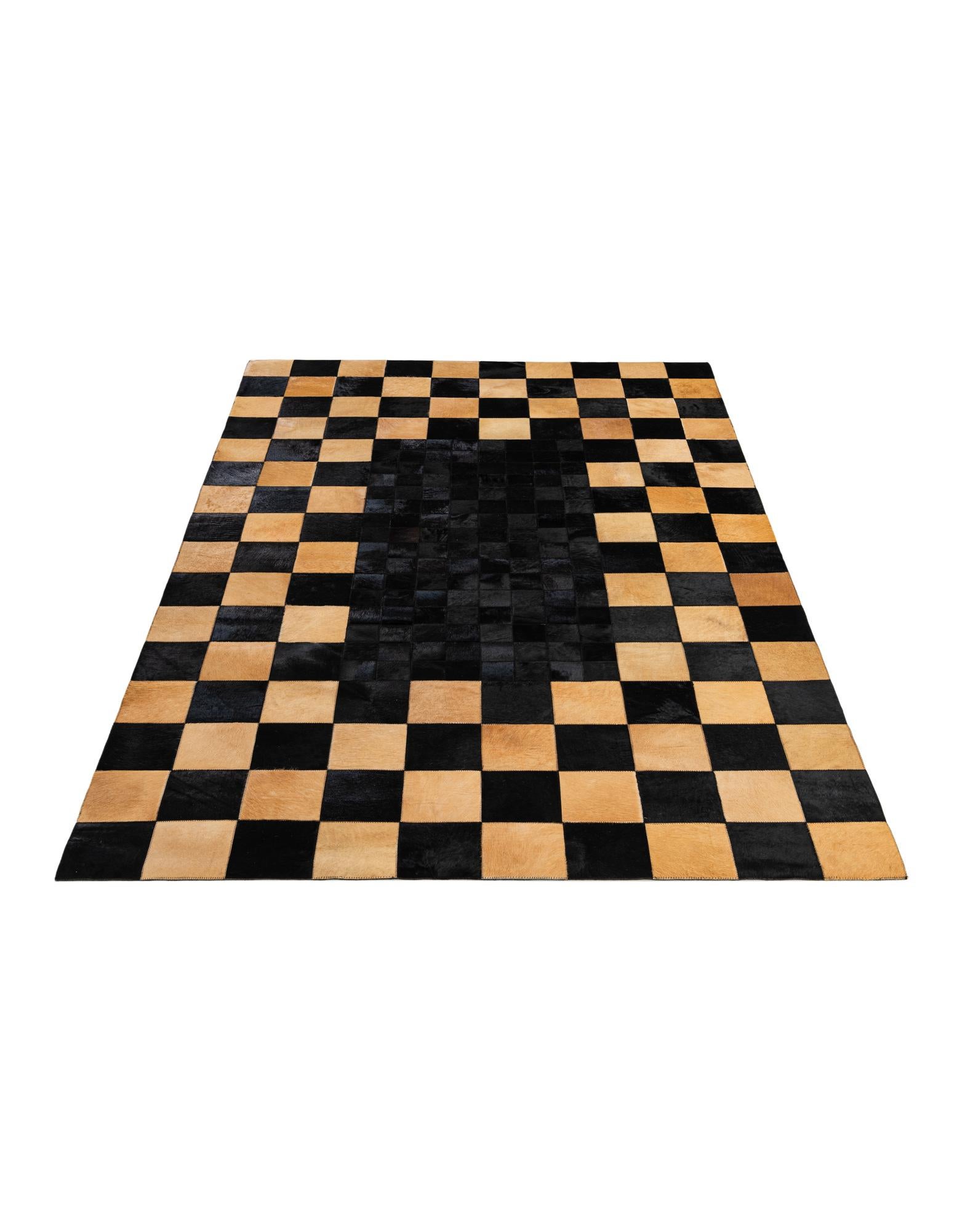 5' 1 x 8' Cowhide - Patchwork Rug