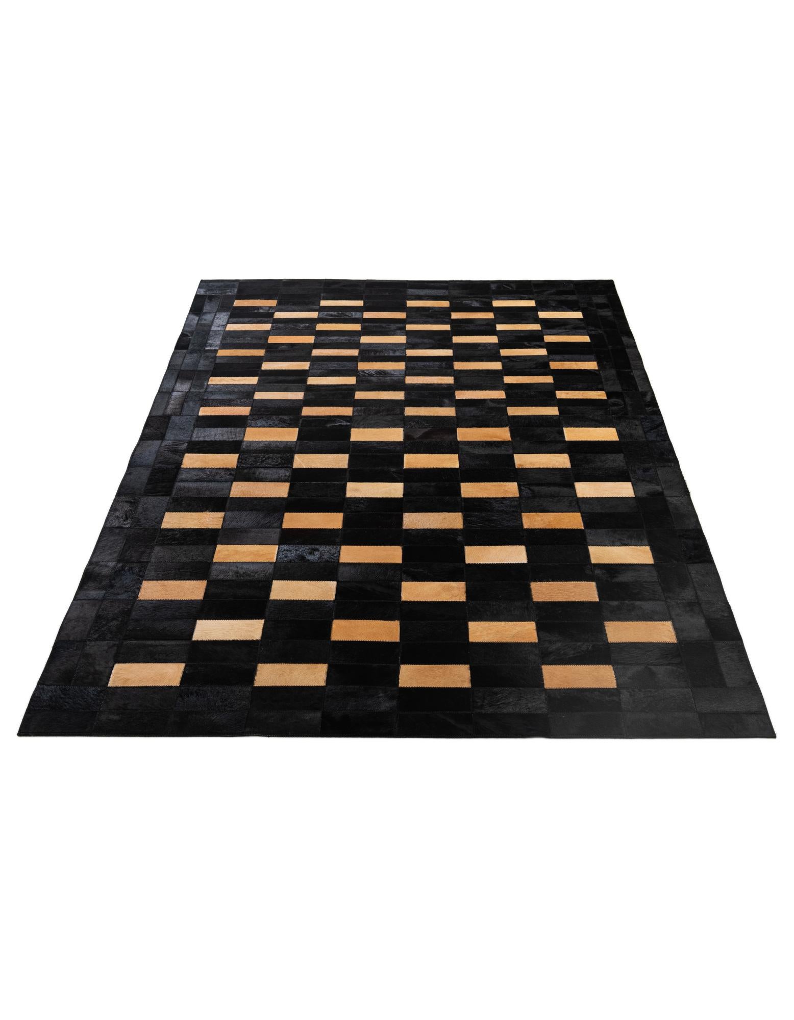 5' 1 x 8' Cowhide - Patchwork Rug