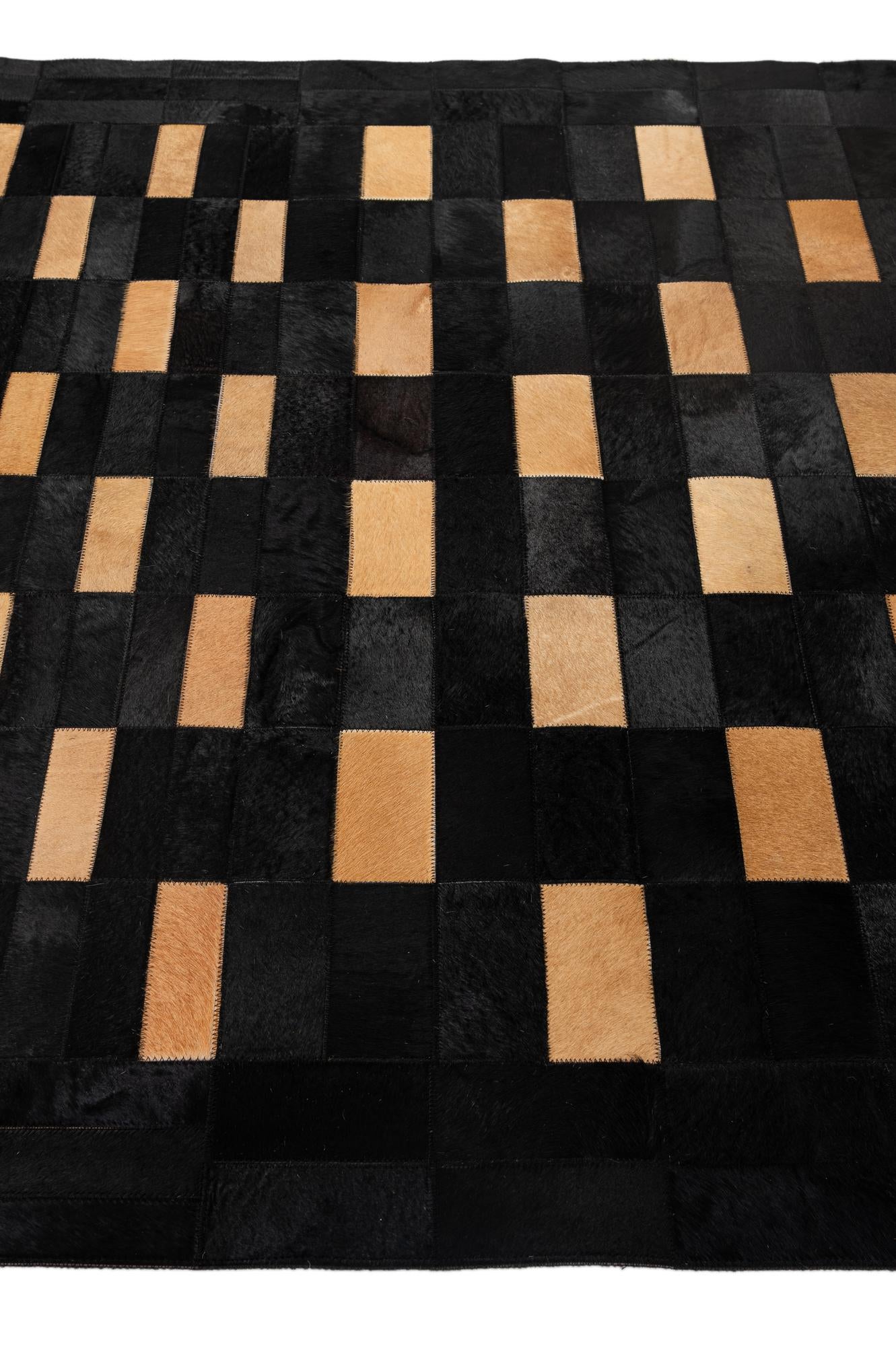 5' 1 x 8' Cowhide - Patchwork Rug