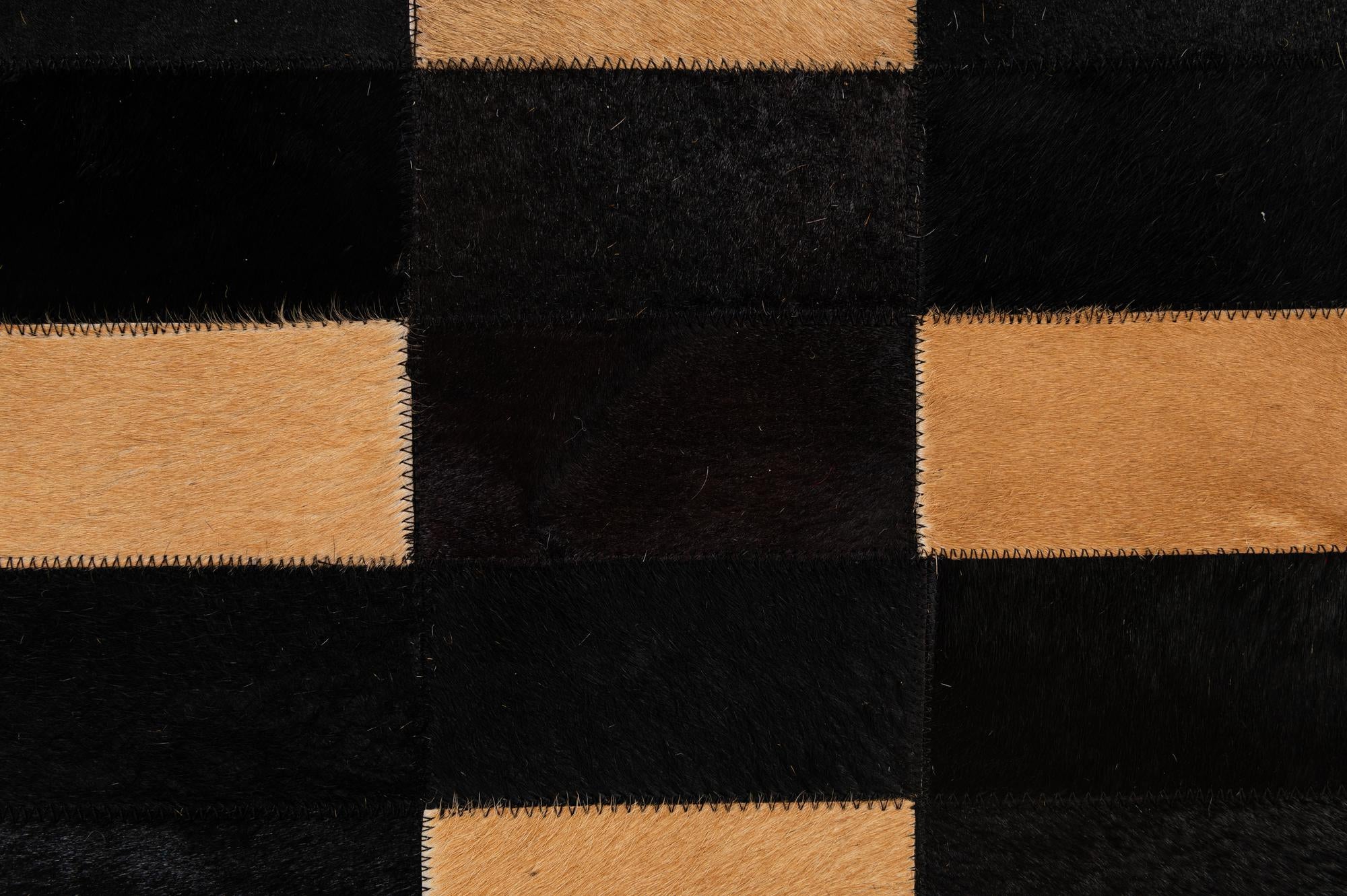 5' 1 x 8' Cowhide - Patchwork Rug