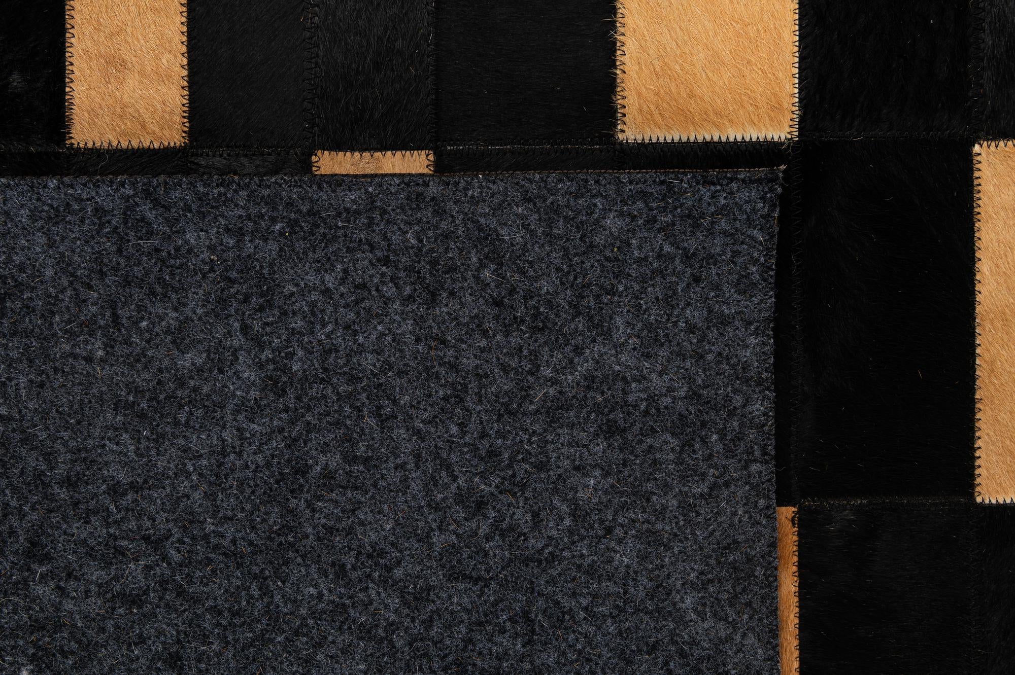 5' 1 x 8' Cowhide - Patchwork Rug