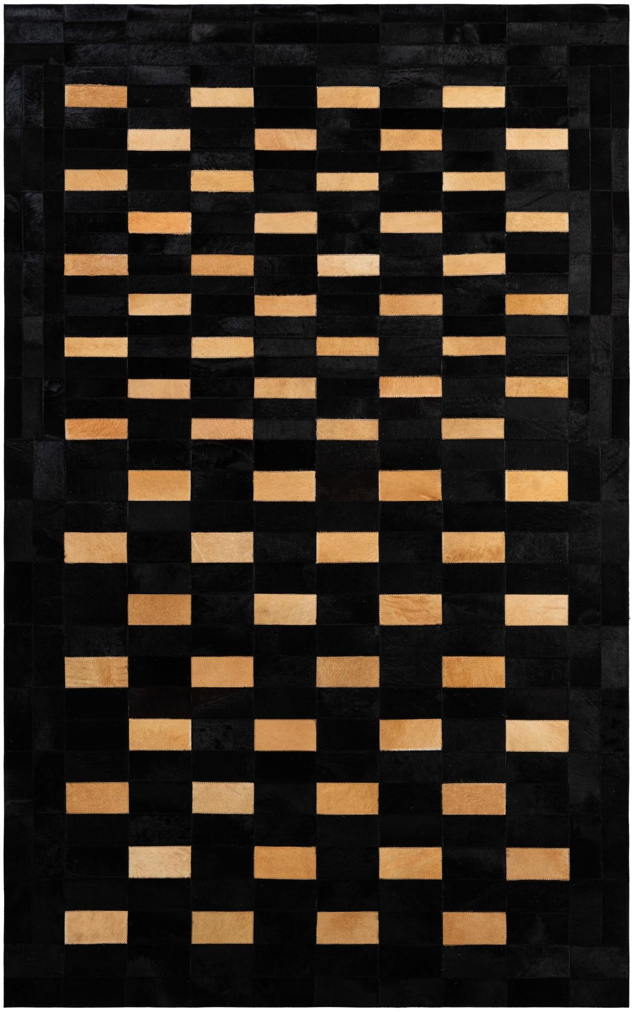 5' 1 x 8' Cowhide - Patchwork Rug