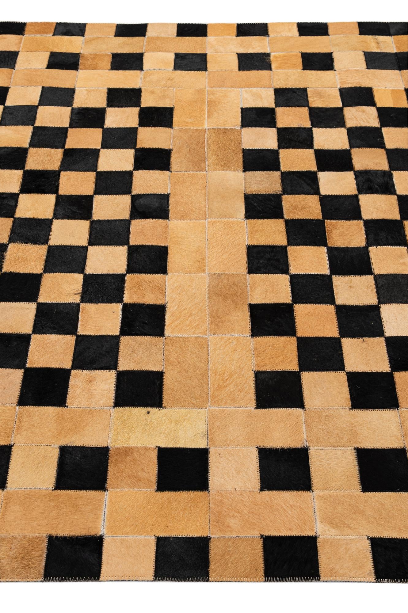 5' 1 x 8' Cowhide - Patchwork Rug