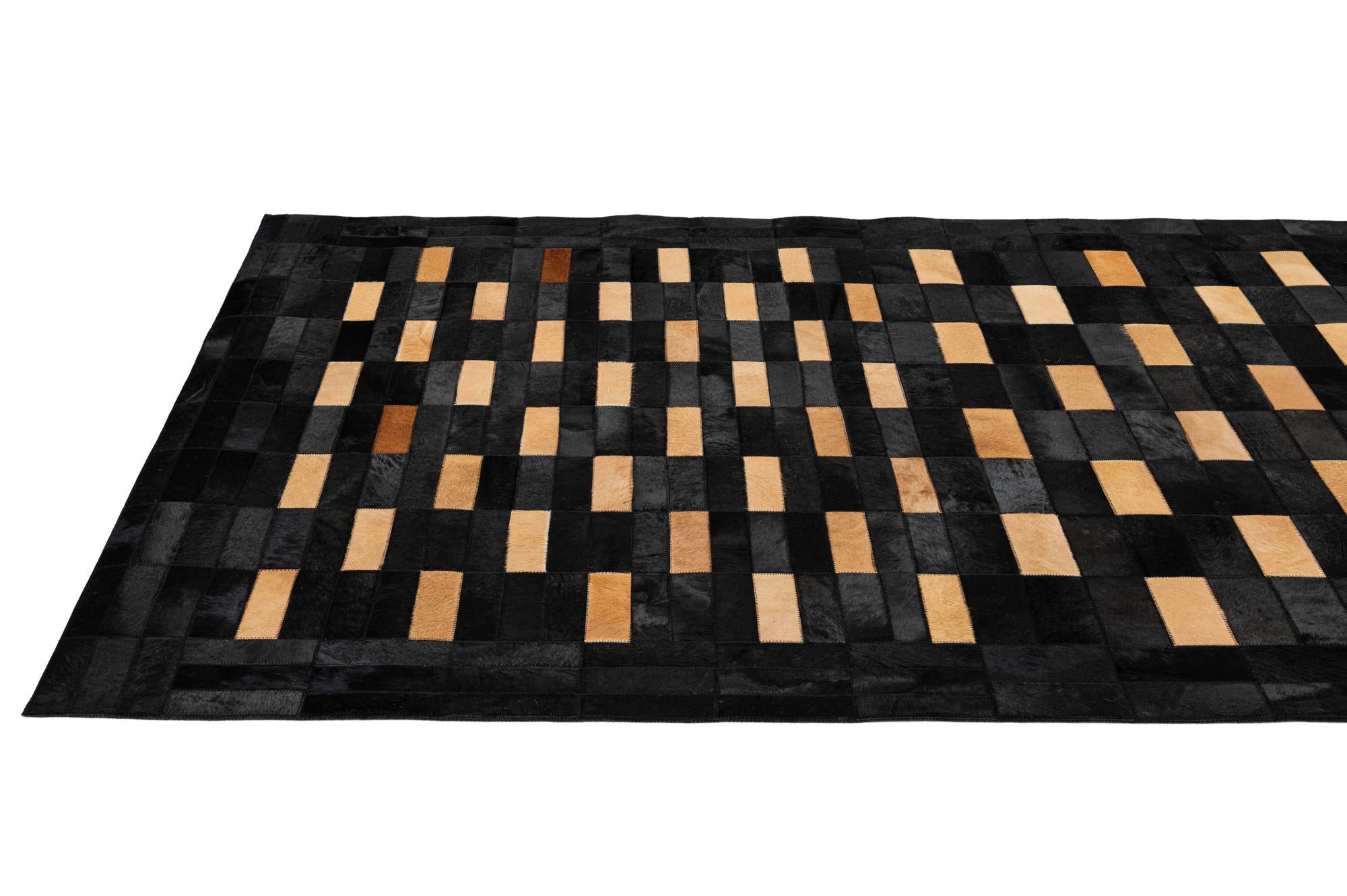 5' 1 x 7' 11 Cowhide - Patchwork Rug