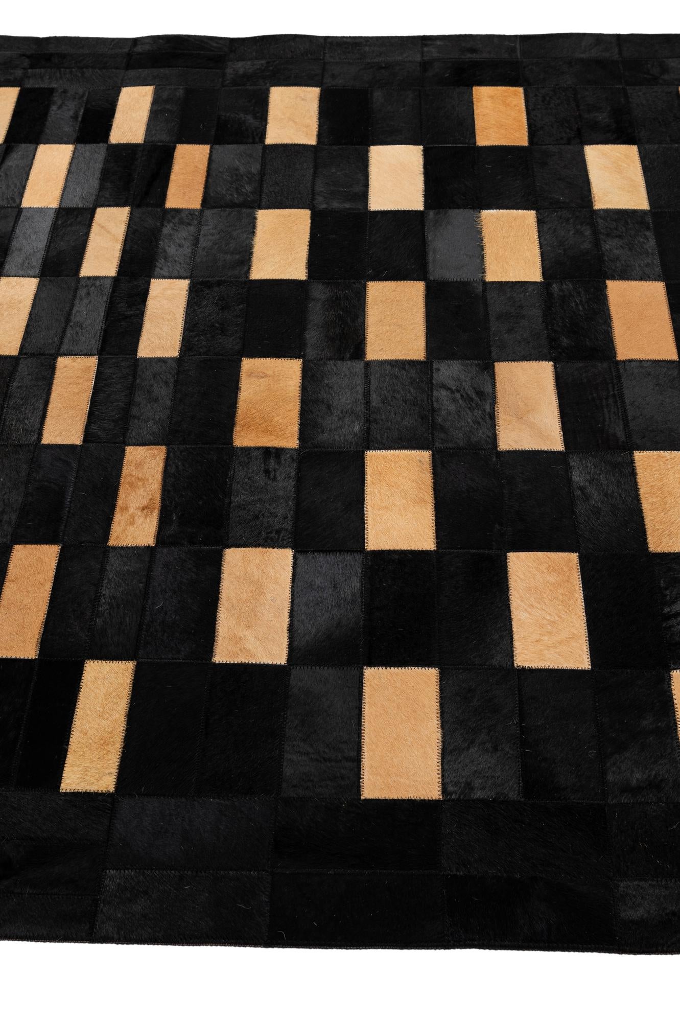 5' 1 x 7' 11 Cowhide - Patchwork Rug