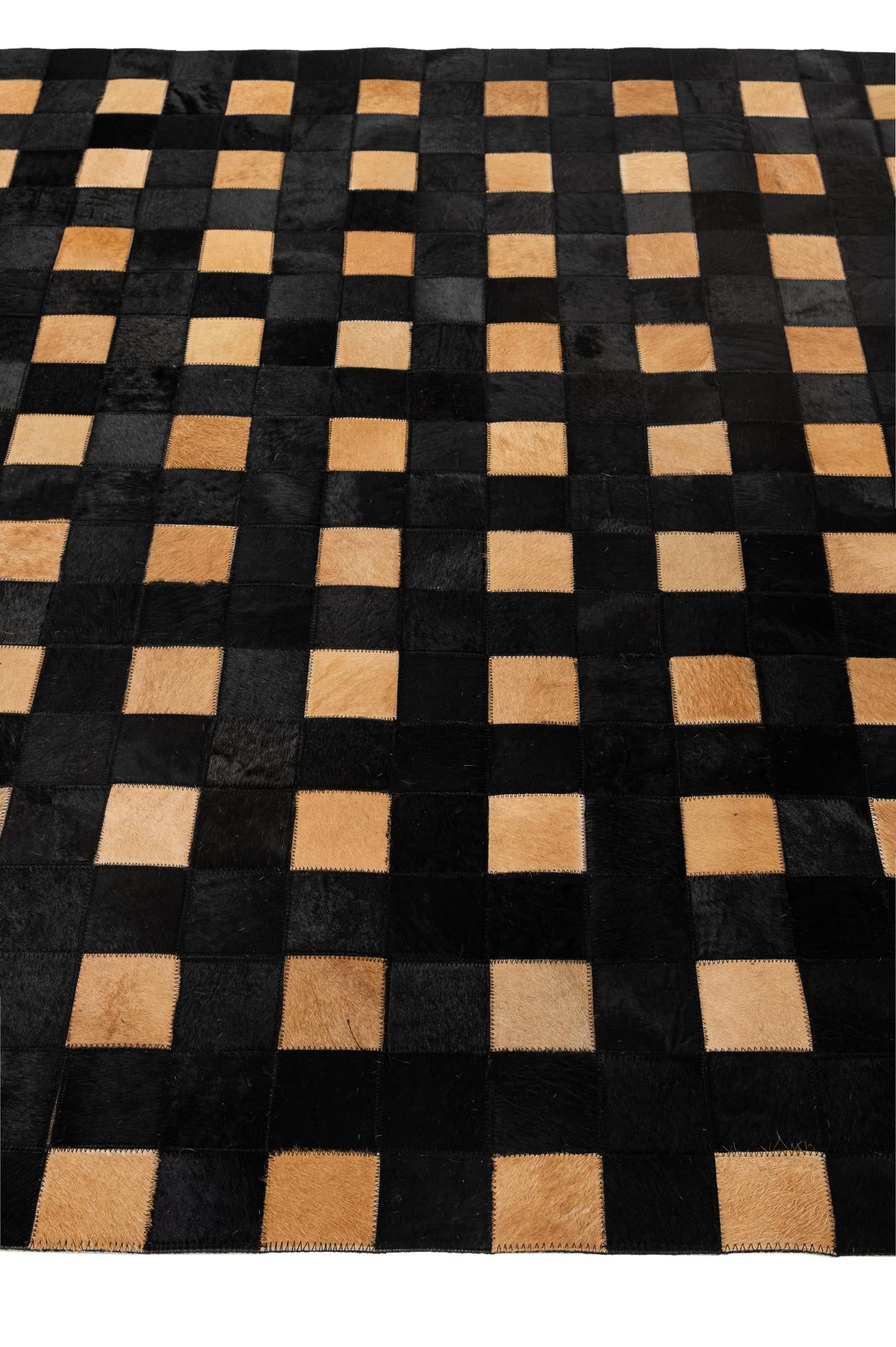 5' 1 x 7' 11 Cowhide - Patchwork Rug