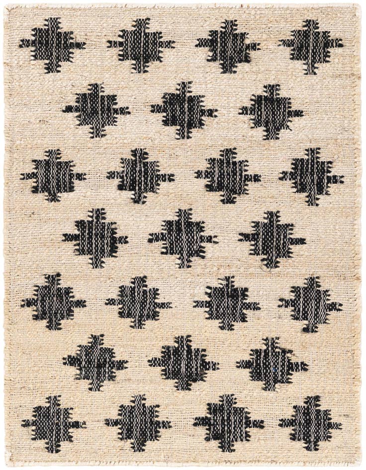 Detail image of 2' x 3' 1 Hand Woven Kala Handwoven Jute Rug
